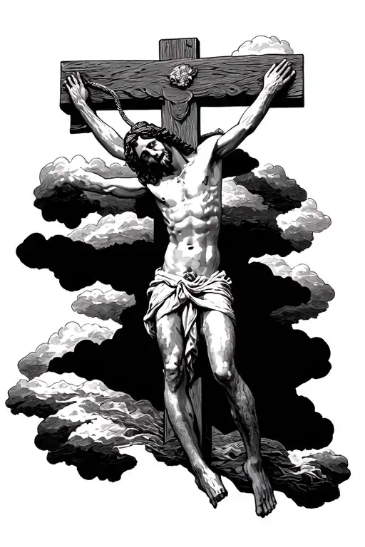 Crucified Jesus On The Cross