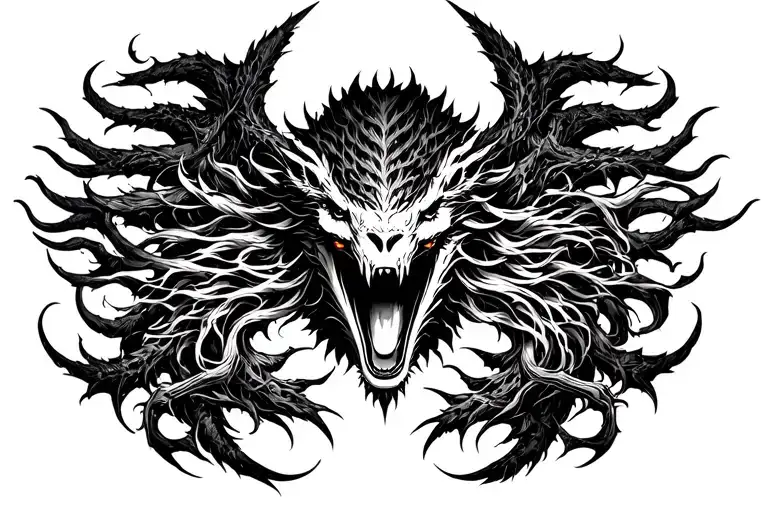 Mythical Creature Surrounded Neck