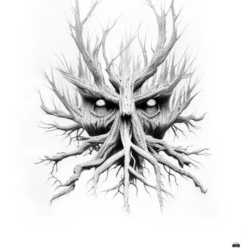 Treebeard Hiding In A Forest