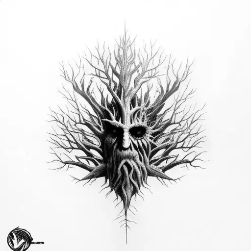 Treebeard Hiding In A Forest