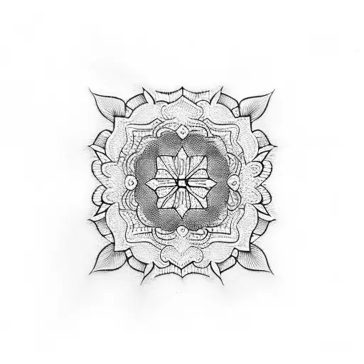 Hand Tattoo Blackout Blackwork Patterns Hand Out No Flowers