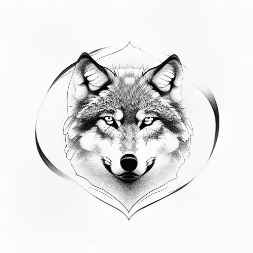 Wolf Protecting A Child