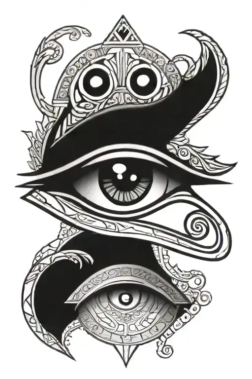 Eye Of Ra Egyptian Theme Half Sleeve