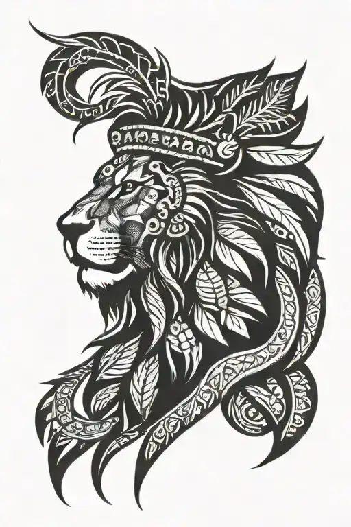 Lion Native American Puerto Rican