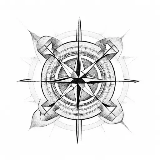 Half Compass And Half Hart