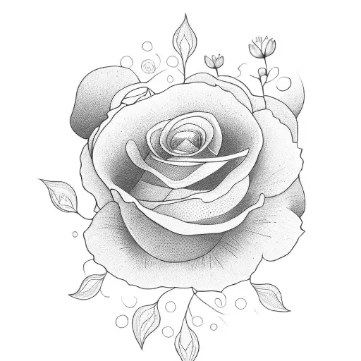 Kife And Flowers With Sun