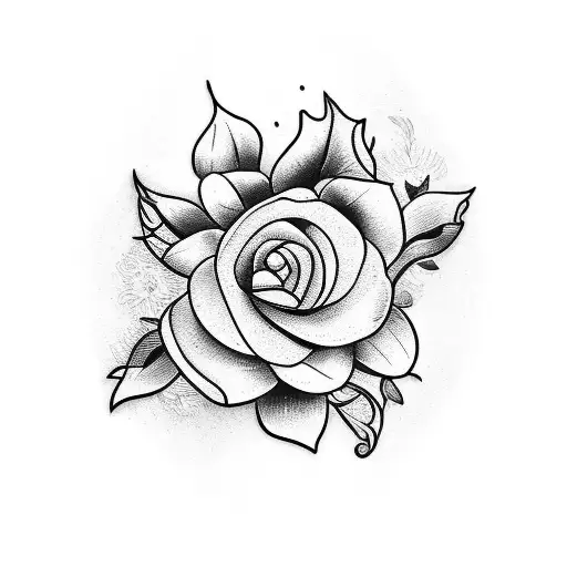 Knife And Flowers With Sun