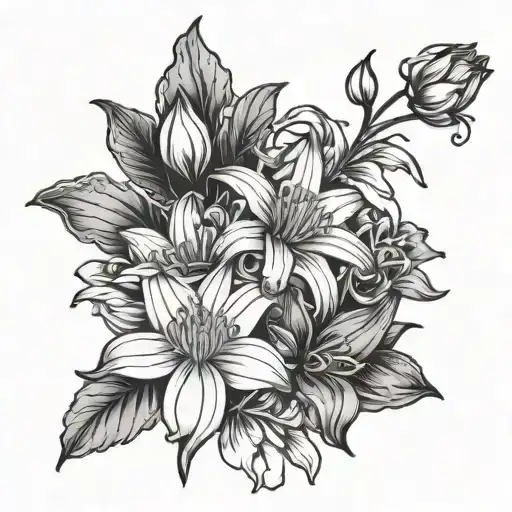 Chrysanthemum And Lily Bouquet