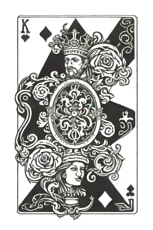 Playing Card With Logo Incorporated Into The Design