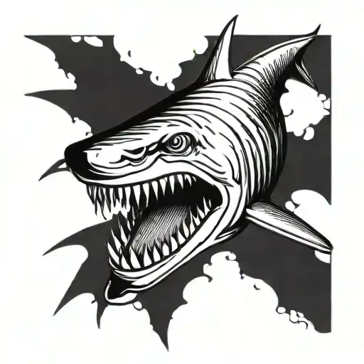 Shark With Horns Coming Out Of Its Head