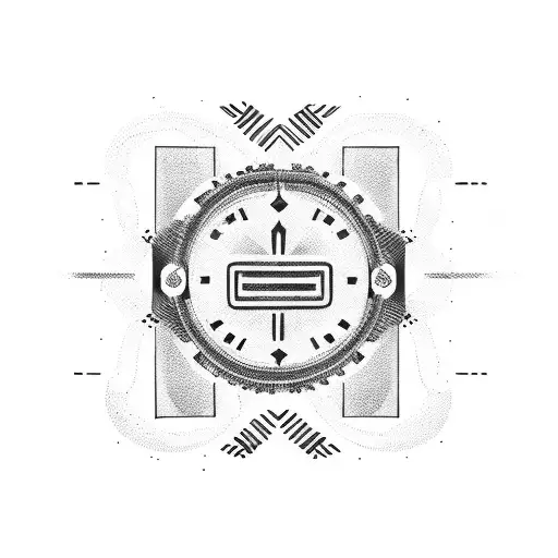 Black Lines With A Date In The Middle