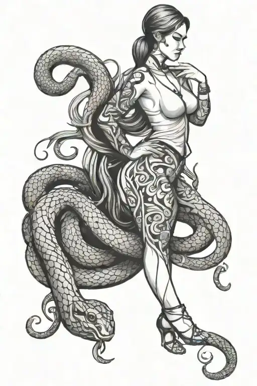 Woman With Snake Lower Body