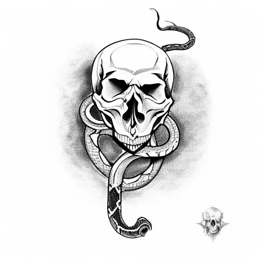 Skull With Snake And Dark Mark