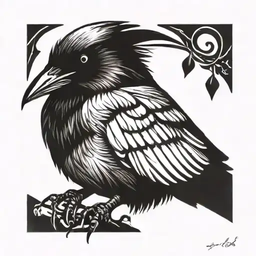 Crow Perched