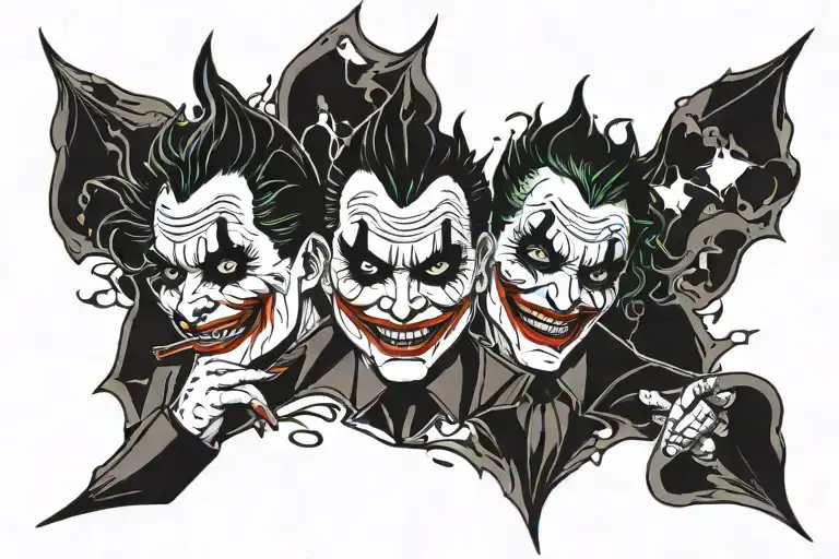 Joker Hand Tattoo Design