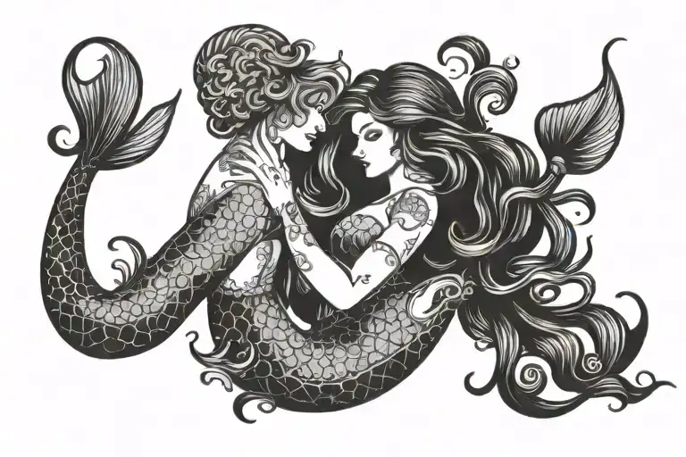 Pisces Sign Mermaid