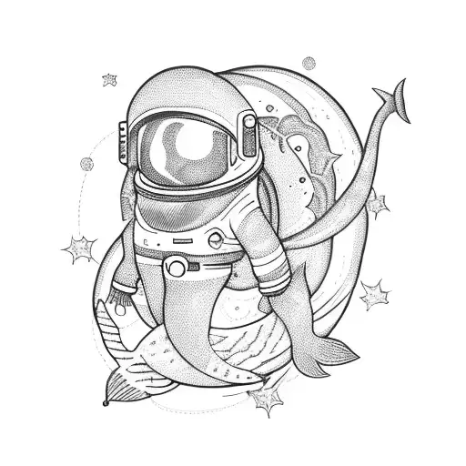 Astronaut Mermaid