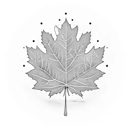 Toronto Maple Leaf With Trees