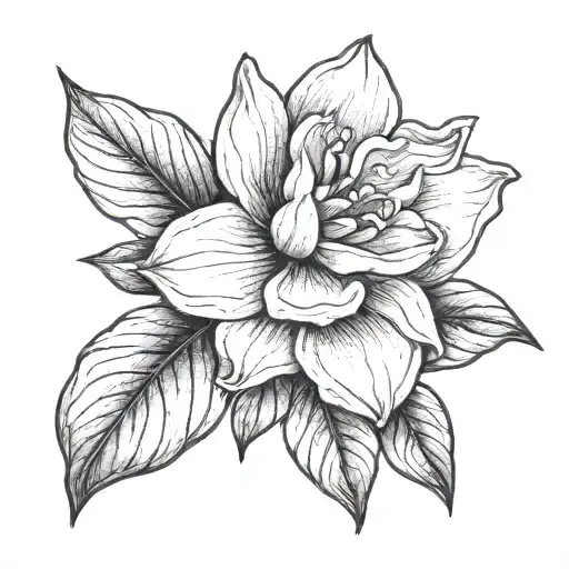 Gardenia Flower With Date