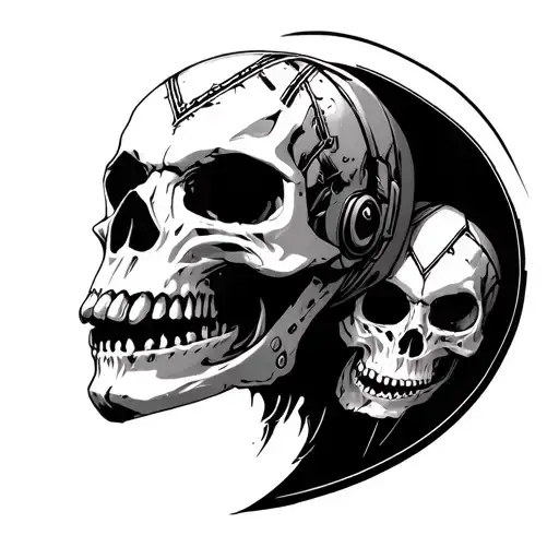 Helldivers Skull Combined With Offspring Skull