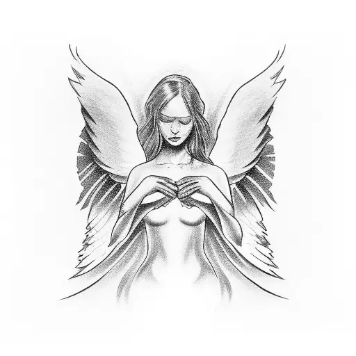 Angel On Side With Gun