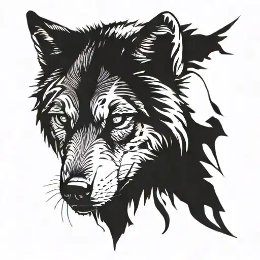 Wolf Face And Compus World Travel