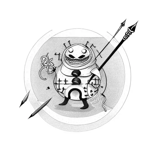 Knitting Needles Forming The Word 'Happy'