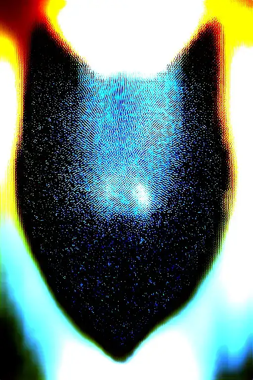 Growling Wolf Face And Realistic Rocky Mountains Inside