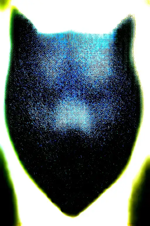 Growling Wolf Face And Realistic Rocky Mountains Inside