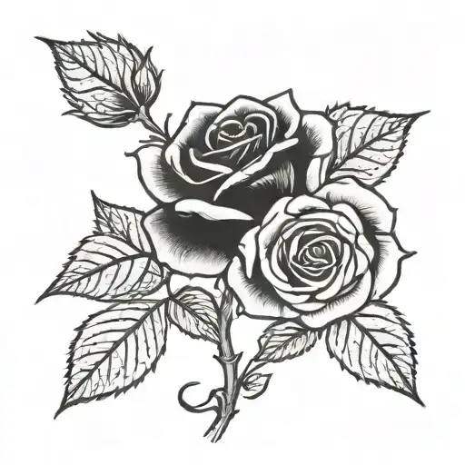 Rose With A Stem Saying 'Forever And Always In My Heart'