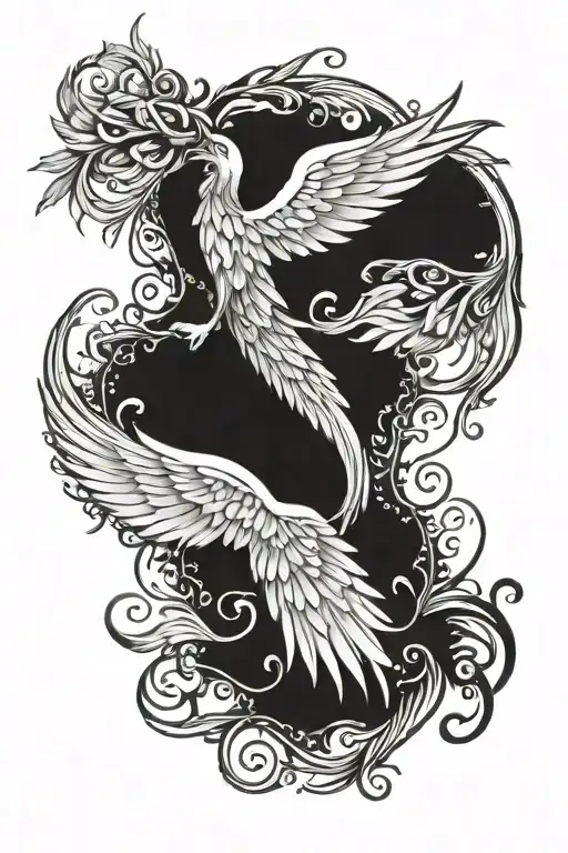 Cool Angel Wings Spread Wide