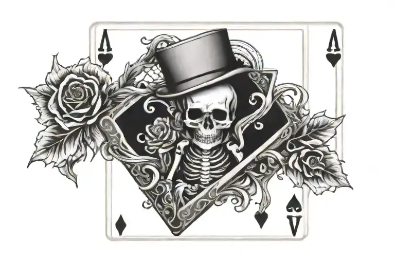 Skeleton Fanning Deck Of Cards