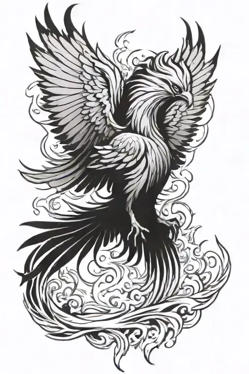 Phoenix Rising From The Ashes