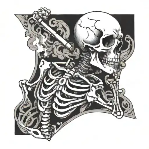 Smoking Skeleton