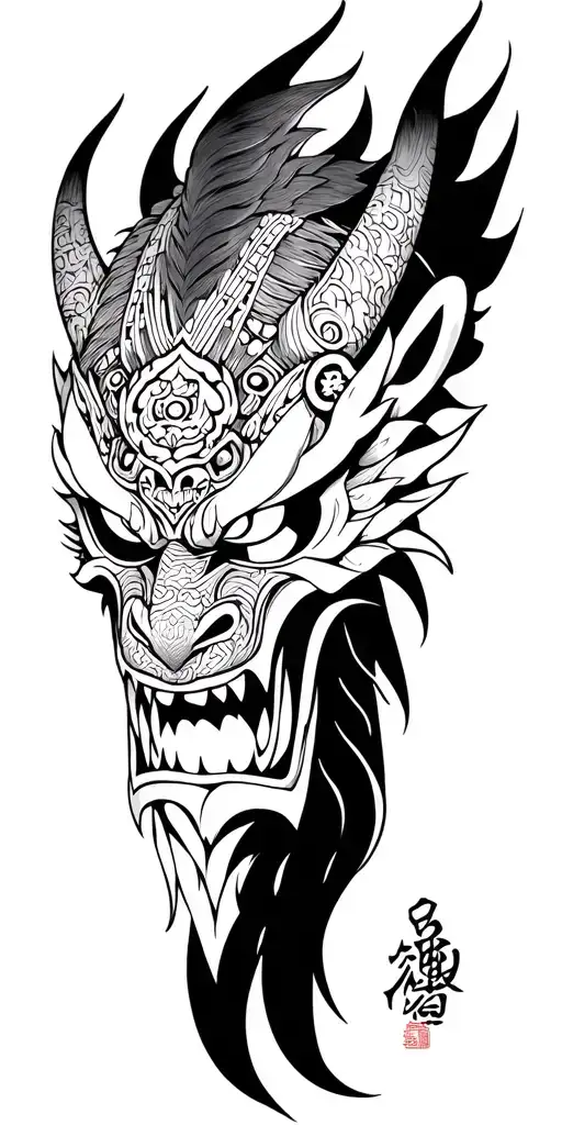 Japanese Demon Mask