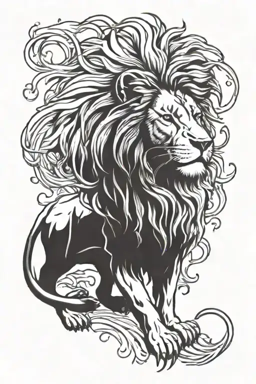 Lion Wearing