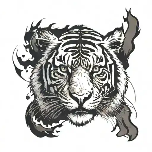 Badass Tiger Head