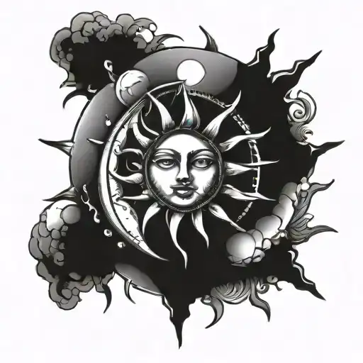 Sun With Moon Inside