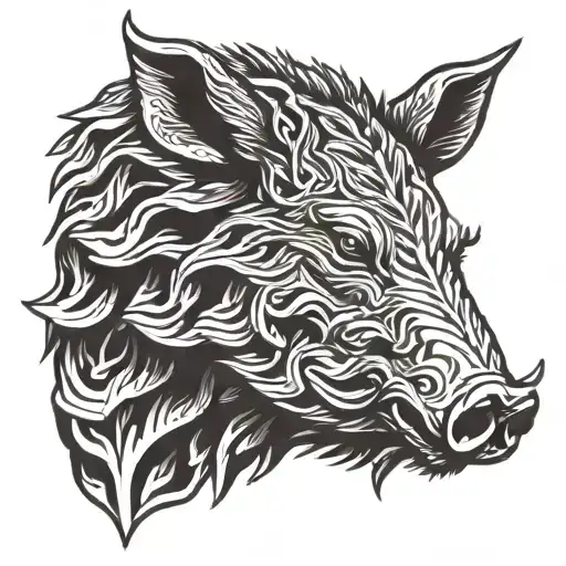 Boar Head Profile Holding