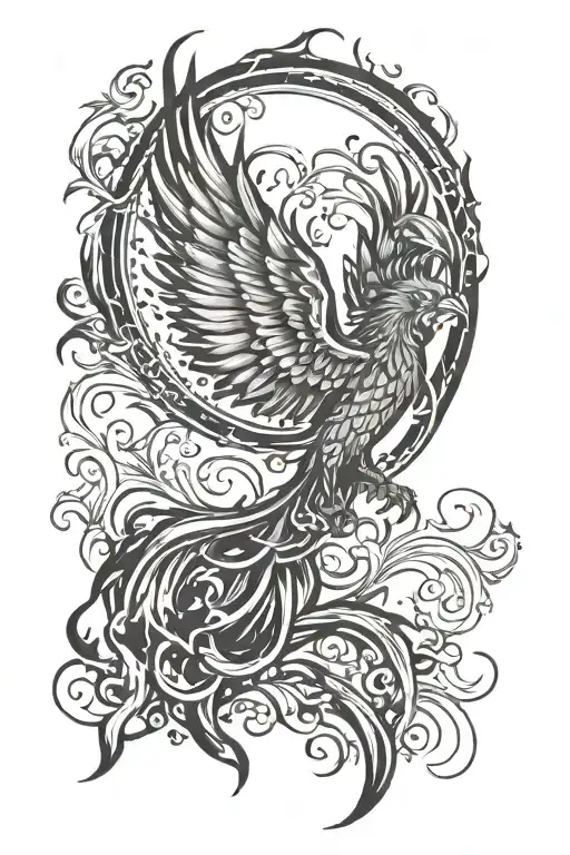 Phoenix Rising From Ashes