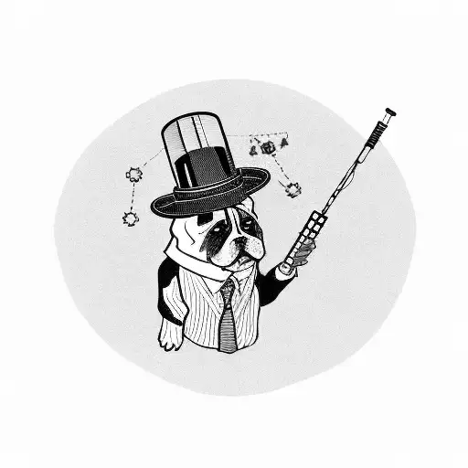 A Dog Wearing A Detective Hat And Holding A Test Tube