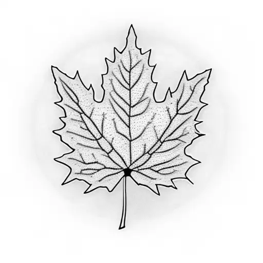 A Majestic Maple Leaf Intertwined With A Hockey Stick