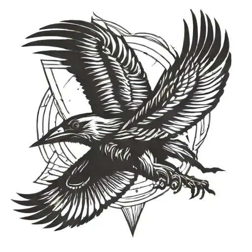 Raven Flying Volleyball Arrow