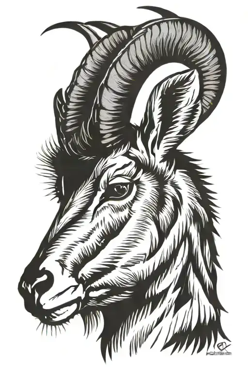 Nz Chamois Head Side Profile