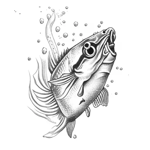 Baby Fish With A Cigarette