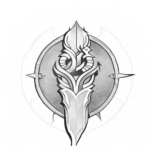 Gideon With Sword Latern And Horn