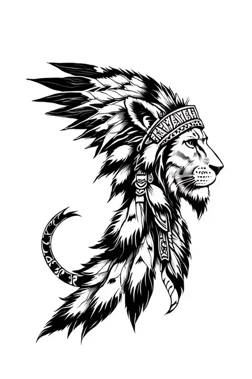 Indian Chief Lion