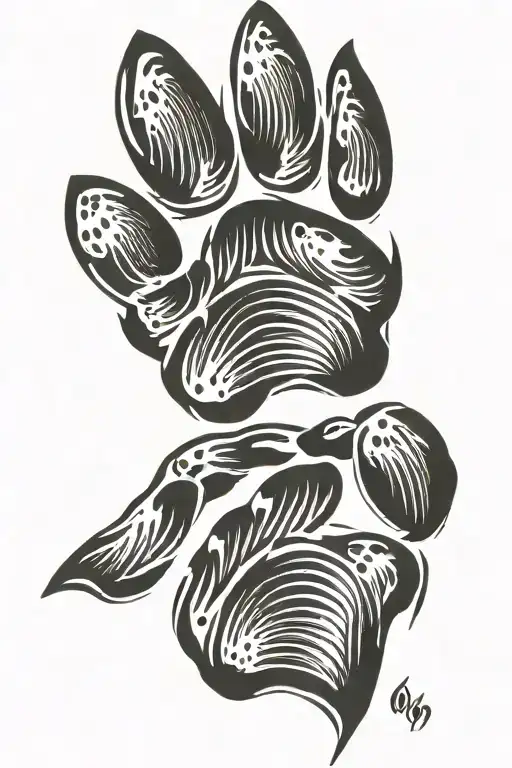 Basic Dog Paw Print