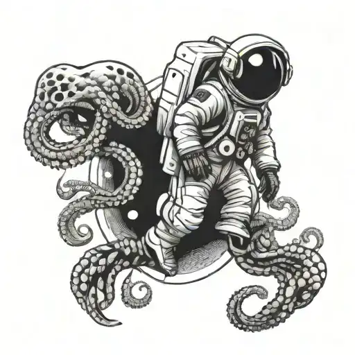 Astronaut And Octopus