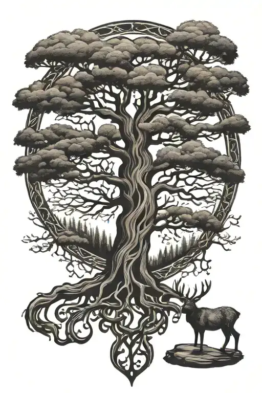 Yggdrasil Tree With Buck